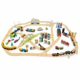 Set de tren cu vedere la munte, din lemn premium - Mountain View Train Set - Tender Leaf Toys