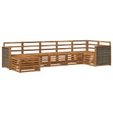 vidaXL Set canapea sectională 6 pcs natural Lemn Solid de Acacia 3384615