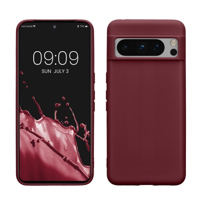 Husa Kwmobile pentru Google Pixel 8 Pro, Visiniu, Silicon, KWM0000208I010C foto
