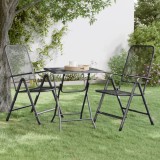Cumpara ieftin Masă de grădină antracit 60x60x72 cm plasă metalică expandată