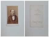Fotografie de colectie CDV Atelier von T&uuml;rkl, Portret de femeie, Wien, Viena, Austria, Austro-Ungaria, ca. 1870
