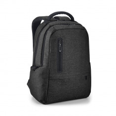 Rucsac laptop 17 inch cu 2 compartimente, Everestus, 20FEB0936, Nylon, Negru, saculet si eticheta bagaj incluse foto