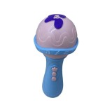 Microfon Copii cu Sunete si Lumini Ideallstore, Plastic, Multicolor, 3 ani+