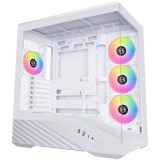 Carcasa lian li vector v100 rgb alb tempered glass sloturi expansiune 9 drive bays: 1x3.5