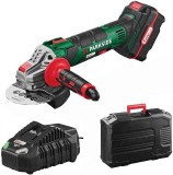 Polizor unghiular Parkside Performance flex 125 mm + baterie 20V-2A + incarcator, Acumulator, Oem