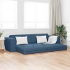 Canapea Pat 2-in-1 Albastră 245x150x60.5 cm Țesătură