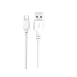 Cablu incarcare 2.1A USB-A la Micro USB 2 m alb Cod: XO-NB103