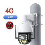 Camera de Supraveghere 8MP 4G/Wi-Fi/LAN Profesionala TSS-40ZOM8, Ultra HD