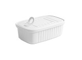 Bol portelan tip conserva, cu capac, 180 ml