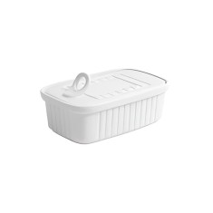 Bol portelan tip conserva, cu capac, 180 ml