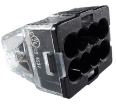 Set 50 buc clema legatura 8 fire conectare rapida 1-2.5mm2 24A