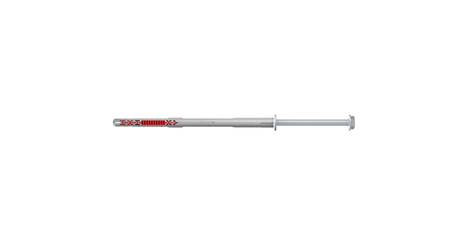 Fischer duoxpand constructieplug met zeskantschroef 10x80mm 10st verzinkt