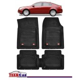 Covorase Auto TeamCar&reg; Tip Tavita Compatibile Opel Insignia Sedan(2008-2017) Negru Material Rezistent, Cauciuc