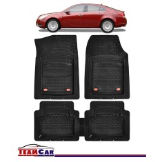 Covorase Auto TeamCar&reg; Tip Tavita Compatibile Opel Insignia Sedan(2008-2017) Negru Material Rezistent