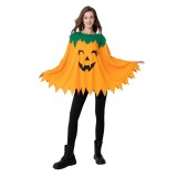 Costum Poncho Halloween Dovleac Portocaliu Poliester