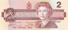 Bancnota Canada 2 Dolari 1986 - P94b UNC ( vezi descriere )