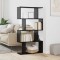 vidaXL Dulap pentru cărți Negru 70 x 24 x 129 cm Lemn compozit