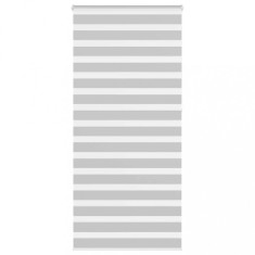 Jaluzea tip zebra gri deschis lățime țesătură 105,9cm poliester foto