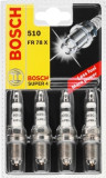 Bujii Fiat Punto, Panda, Albea, Brava, Bravo cu 4 electrozi Bosch 10633