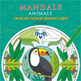 Mandale cu Animale carte de colorat pentru copii, Anteea