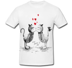 Tricou &amp;quot; Pisici indragostite &amp;quot; foto