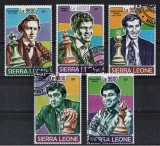 Sierra Leone 2017: Sah, Mari Maestri - Serie Completa, Timbre Straine Dupa 1950