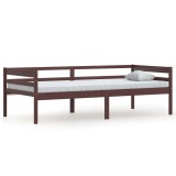 Cumpara ieftin Cadru de pat, maro inchis, 90x200 cm, lemn masiv de pin