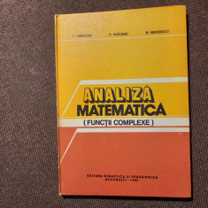 Analiza Matematica Functii Complexe - P.hamburg P.mocanu N.negoescu 20/2