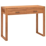 Cumpara ieftin Birou cu 2 sertare, 100x40x75 cm, lemn de tec