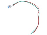 Lampă LED convexă albastră 24VDC 24VAC &Oslash;10mm POLAM-ELTA