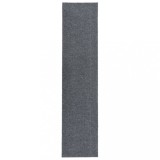 Covor traversă gri vidaXL, 100x450 cm, intrare, absorbant murdărie, antiderapant