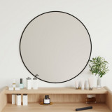 Oglinda de perete rotunda, negru, &Oslash; 60 cm GartenMobel Dekor, vidaXL