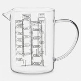Cana de masurare din sticla borosilicata, 500 ml, transparenta, CMCLASS