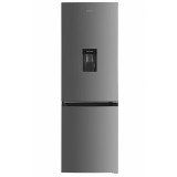 Combina frigorifica Heinner HCNF-HM291XWDE++, 291 l, No Frost, Clasa E, Dozator de apa, Control electronic, Iluminare LED, H 185 cm, Inox