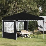 vidaXL Cort de Petrecere Pop-up Negru 288 x 288 x 245 cm 42019766