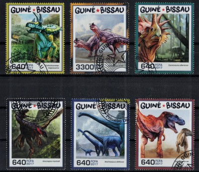 GUINEEA-BISSAU 2017 - Dinozauri / serie completa foto