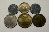 Lot 6 monede Mihai I 1942-1947 Romania