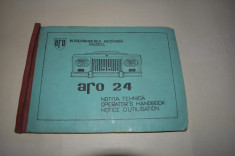 ARO 24 manual notita/ carte tehnica foto