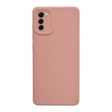 Husa compatibila cu samsung galaxy s22, matte efect, camera ultra safe, htpmag, roz pal