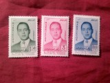 Serie Maroc 1957 - Icoronare Print Moulay el Hasan , 3 valori sarniera