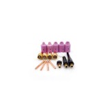 Set echipare pistolet TIG-WIG cu lentile de gaz (17 accesorii)