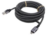 Cablu USB 3.1 RJ45 USB C 10m Negru Gri