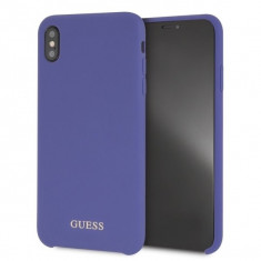 Husa Guess GUHCI65LSGLUV iPhone XS Max Purple Silicon foto