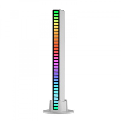 Led Bar RGB MRG MD08 , VU Meter, 32 LED RGB Pentru Masina Casa C860 foto