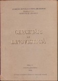 HST 201SP Cercetări de lingvistică 1958 anul III Academia RPR filiala Cluj