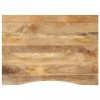 VidaXL Blat birou cu decupaj curbat 110x80x2,5cm lemn masiv mango brut 370206