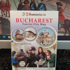 Bucharest București Tourist City Map, hartă în engleză, 365 Romania.ro, 2015 109