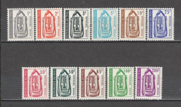 Mali.1961 Timbre de serviciu-Masti DM.163