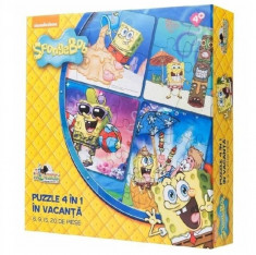 Spongebob In Vacanta Puzzle 4 In 1, 50 Piese foto