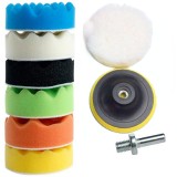 Set 9 Bureti Polish Auto M14, 100mm (4&#039;&#039;) Multicolor - Lustruire Faruri, Caroserie, Roti